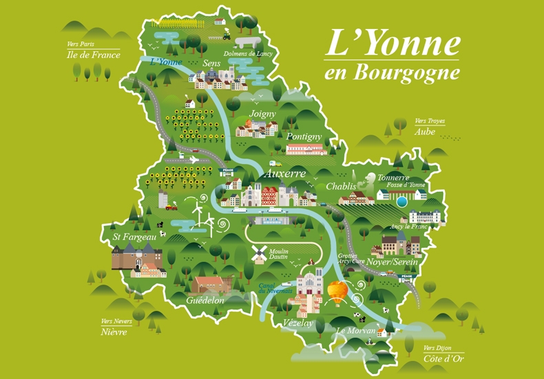 yonne en Bourgogne